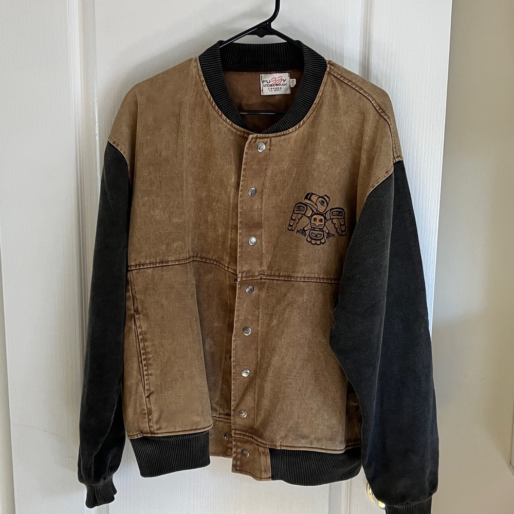 Vintage Fuzzy Stonewash Canada Jacket - Picture 1 of 5
